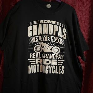Made2order Real Grandpas ride motorcycle shirt